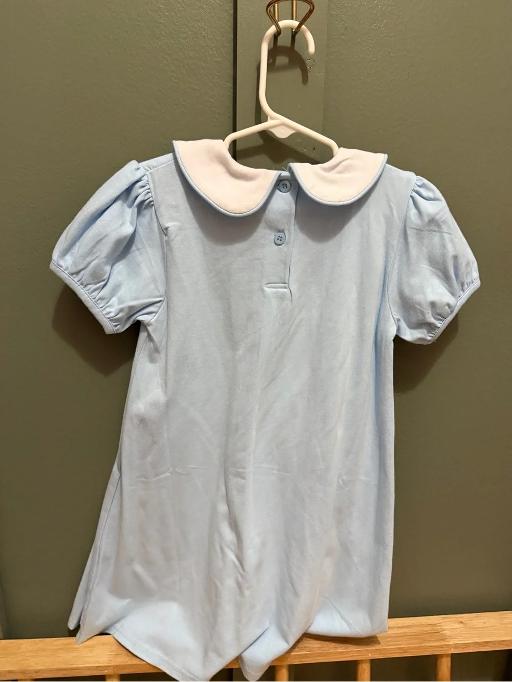Jelly Beans Light Blue Peter Pan Collar Kids Dress